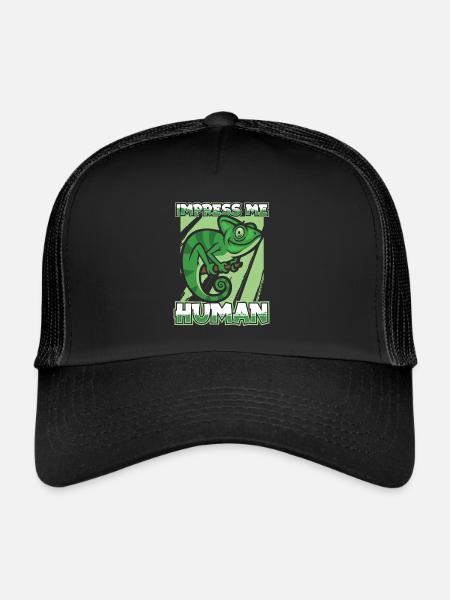 Chameleon Chamäleon - Trucker Cap - black/black - Front