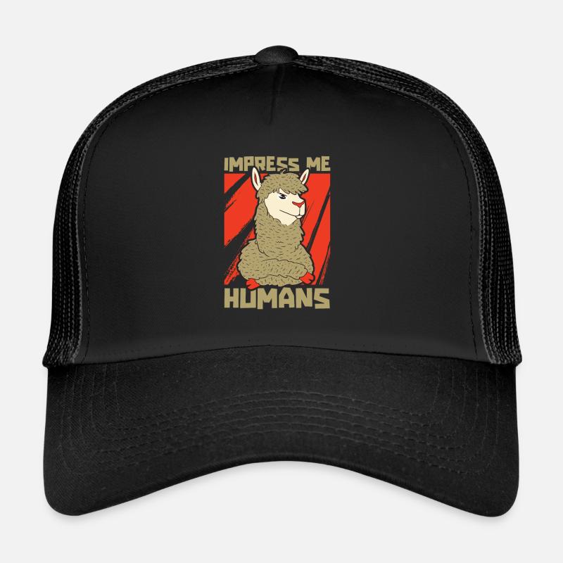 Lama Llama Alpaga Casquette trucker 