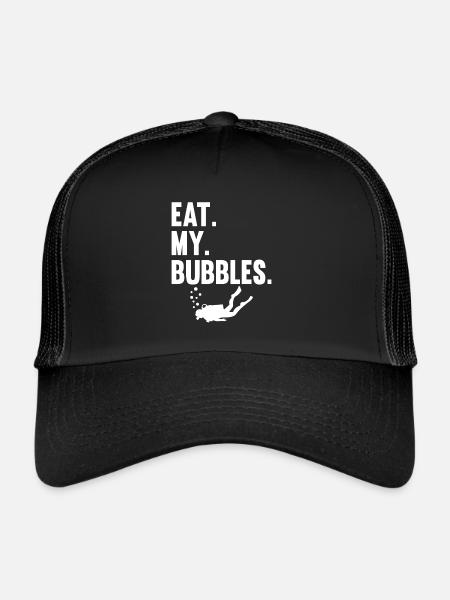 Scuba Diving Divers Diving - Trucker Cap - black/black - Front