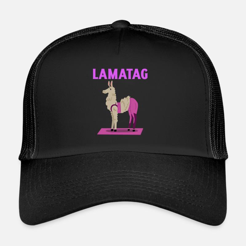 Lamatag Lama KamelKamel Buckel in der Sahara gift Trucker Cap