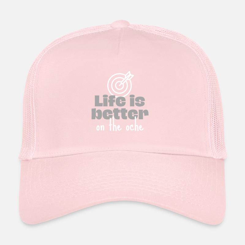 Darts: Life is better on the oche. Trucker Cap