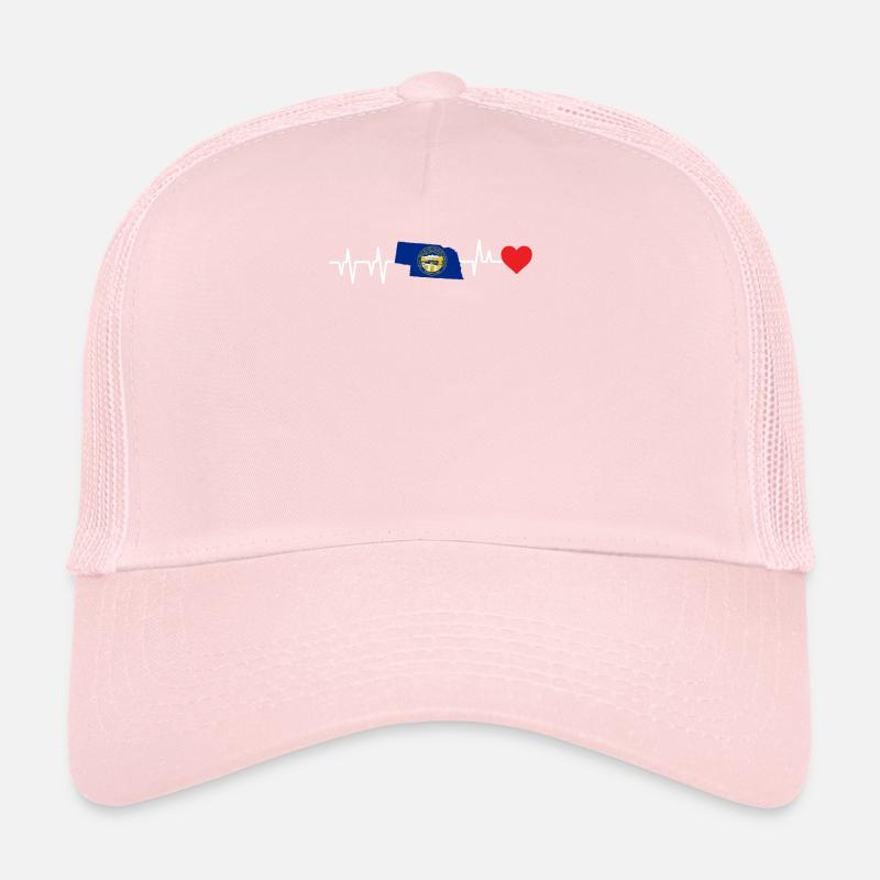 Nebraska herzschlag geschenk Trucker Cap