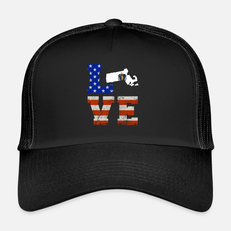 Cadeau d’amour massachusetts Casquette trucker 