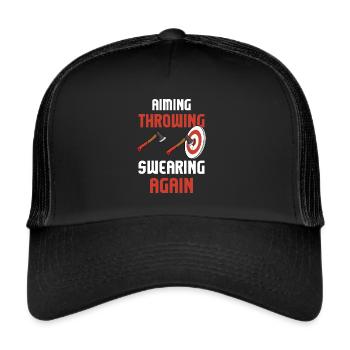 Axe ThrowIng Axe Double Axe Thrower - Trucker Cap - black/black - Front