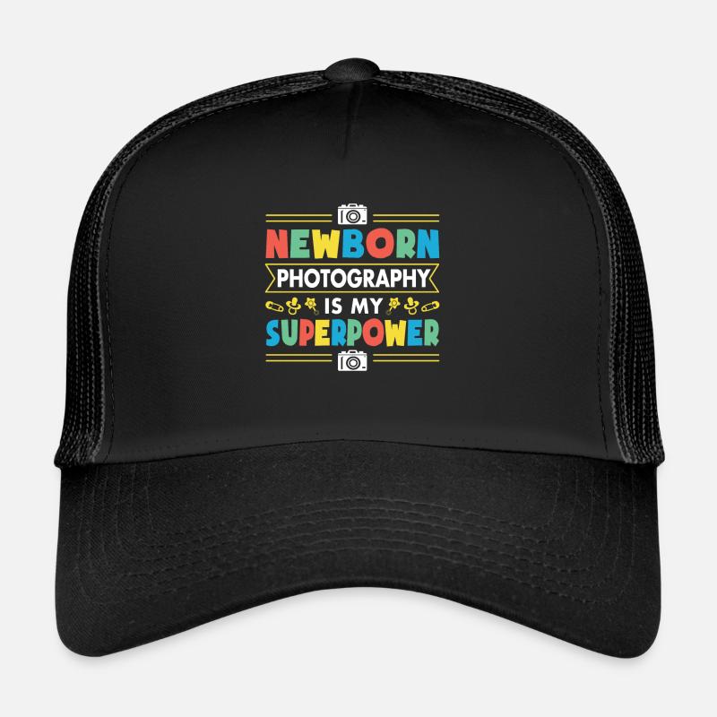 Photography Camera Lens Retro Trucker Cap