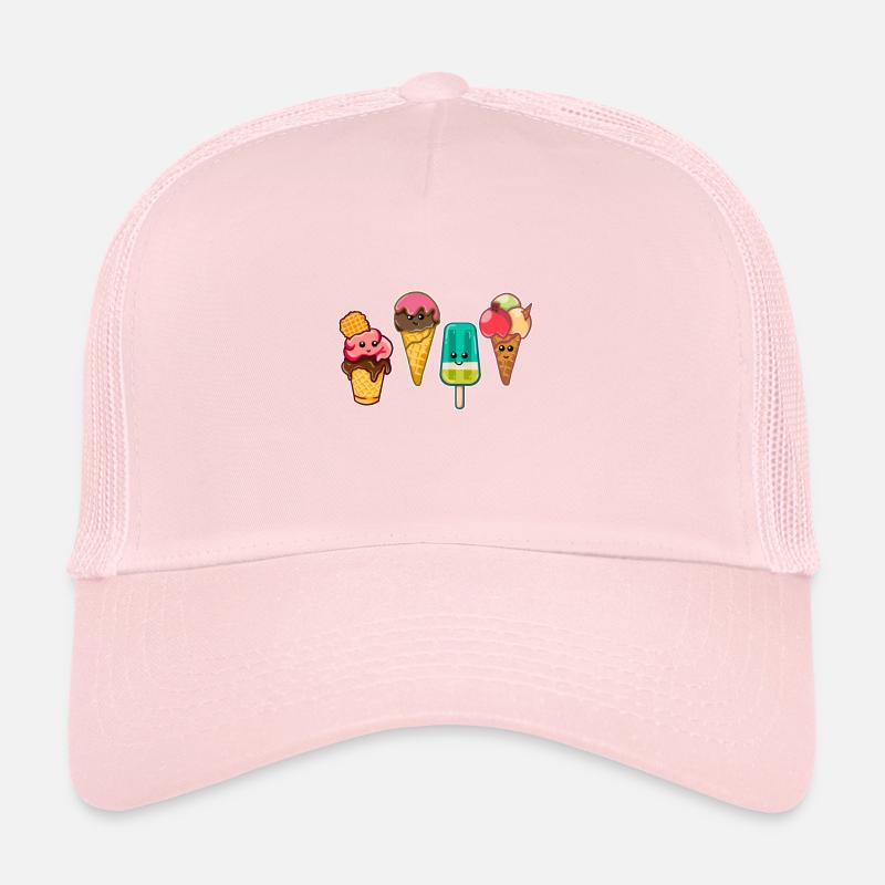 Kawaii Eiscreme Eis Wassereis Ice Cream Eisdiele Trucker Cap