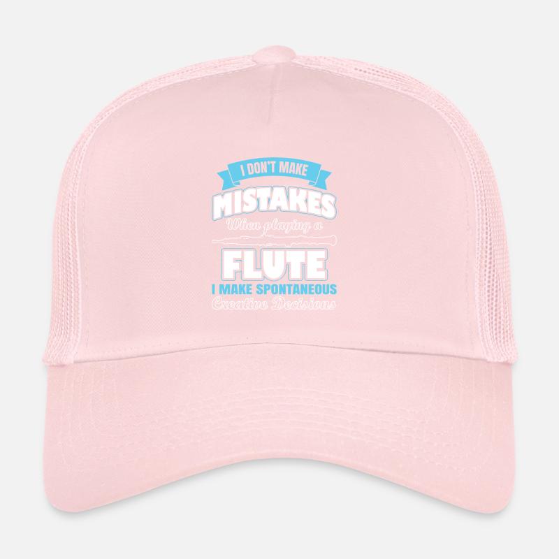 Funny I Don't Make Mistake Playing Flute Trucker Cap