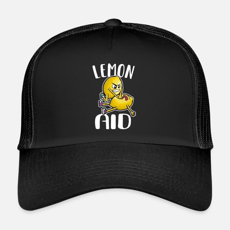 Lemon Aid Lemon First Aid Lemons Lemonade Day - Trucker Cap - black/black