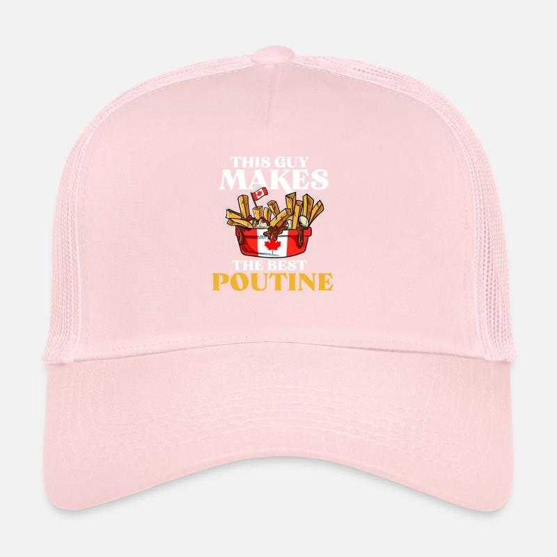 Kanadische Poutine Pommes Frites Mittagessen Trucker Cap