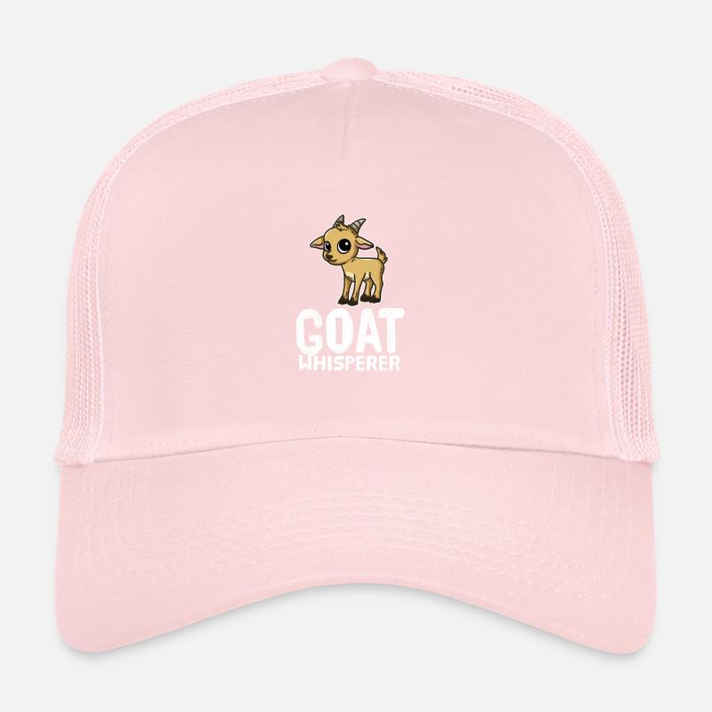Funny Goat Lover Goat Whisperer Trucker Cap