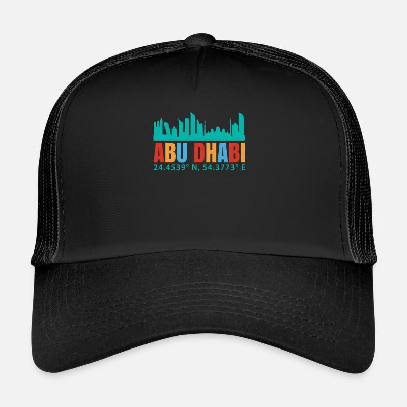 Abu Dhabi - Trucker Cap - Schwarz/Schwarz