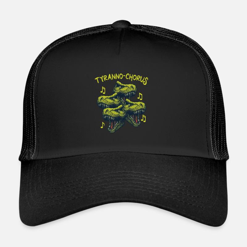 Dinosaurier Dino Paläonthologe - Trucker Cap - Schwarz/Schwarz