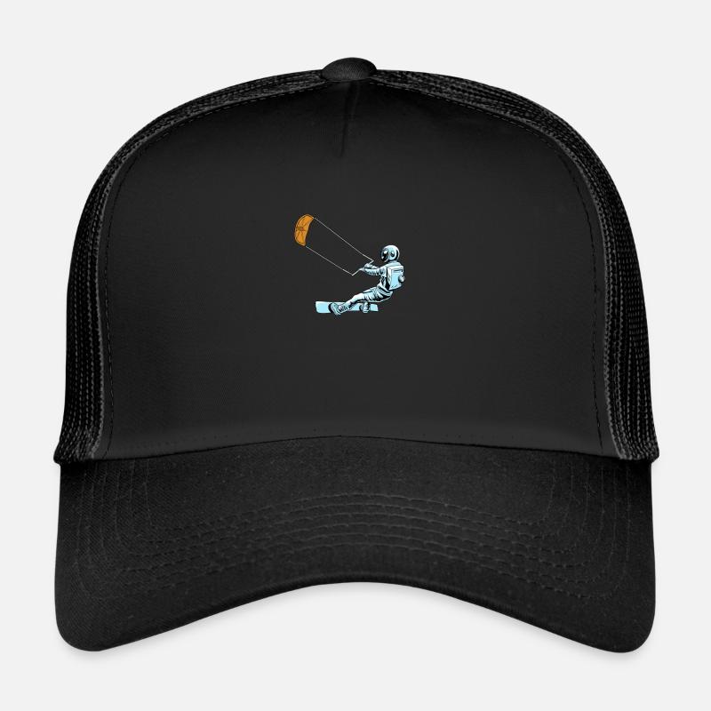 Kitesurf Kiteboard Kite Kite Kiten - Casquette trucker  - noir/noir