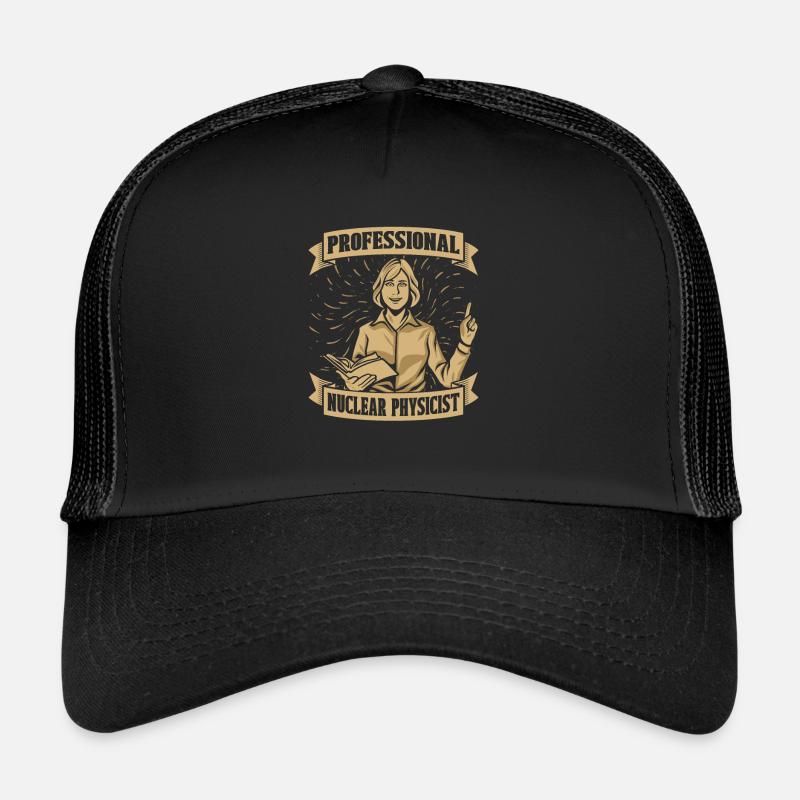 Physik Physiker - Trucker Cap - Schwarz/Schwarz