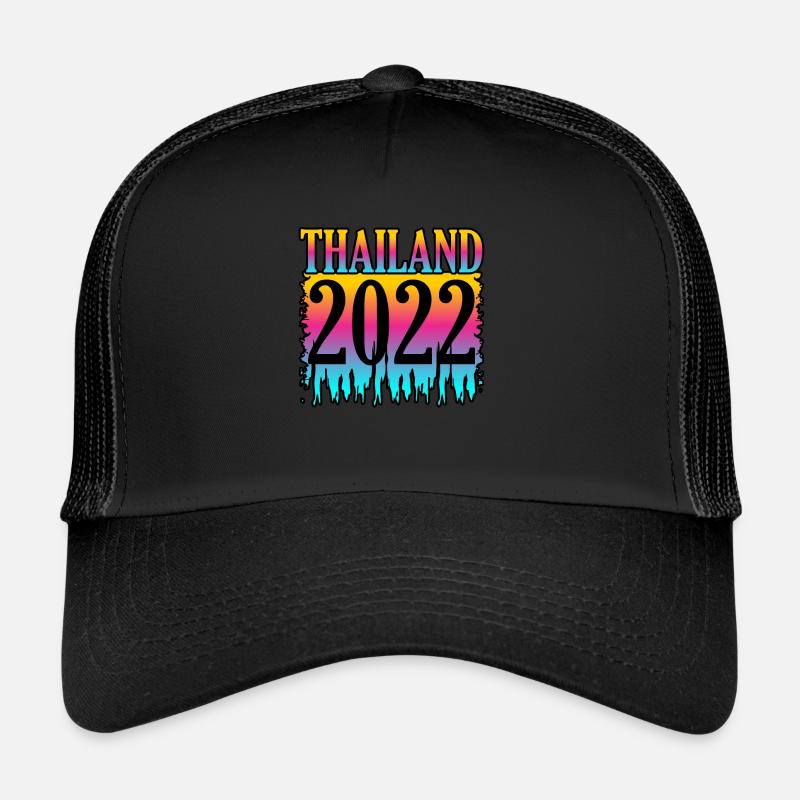 Thailand - Trucker Cap - Schwarz/Schwarz