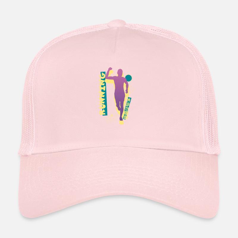 Vaporwave Synthwave Marathon, Trail Running Casquette trucker 