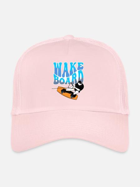 Wakeboarding Wakeboard - Casquette trucker  - rose pâle - Devant