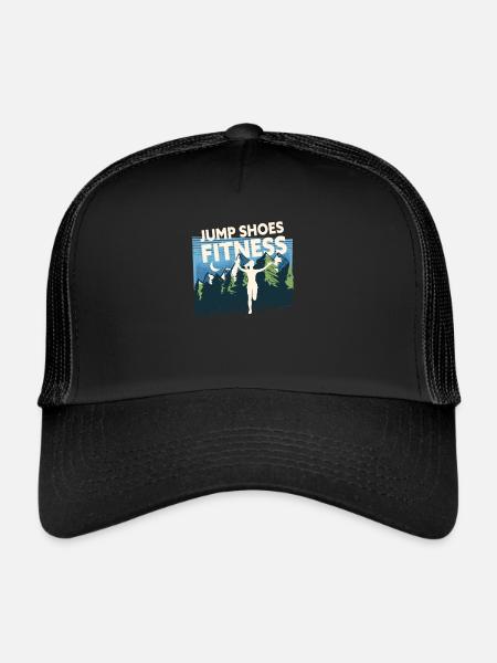 Jump Shoes Fitness Fitness Femme - Casquette trucker  - noir/noir - Devant