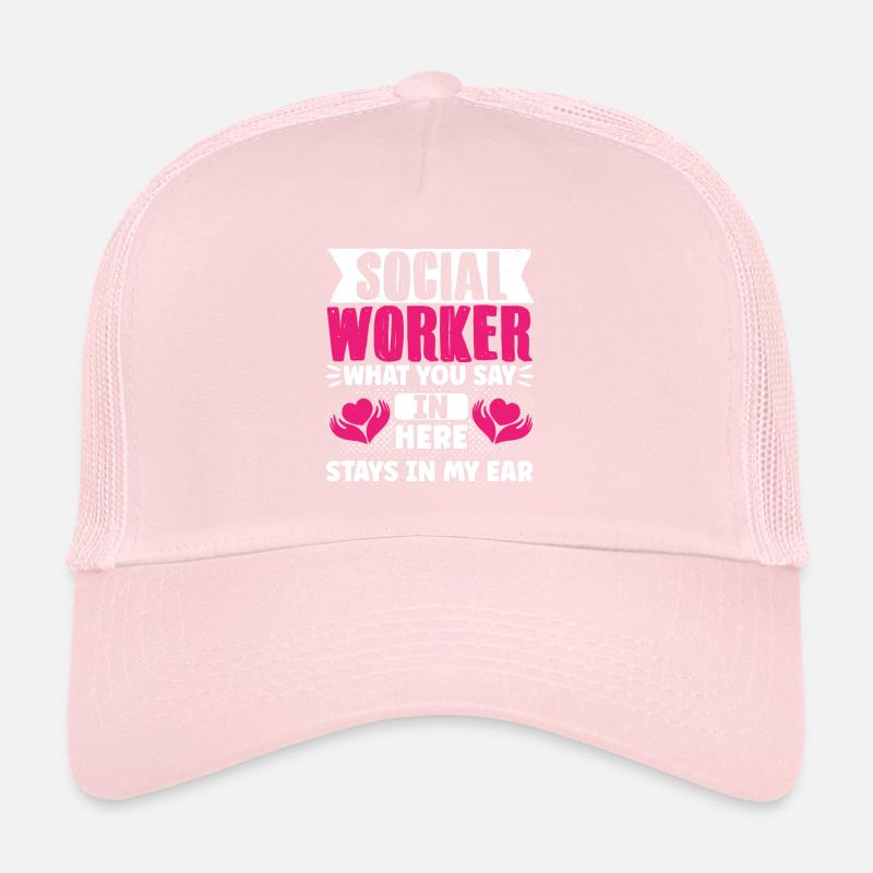 Mains du Mois du travail social à l’école Casquette trucker 