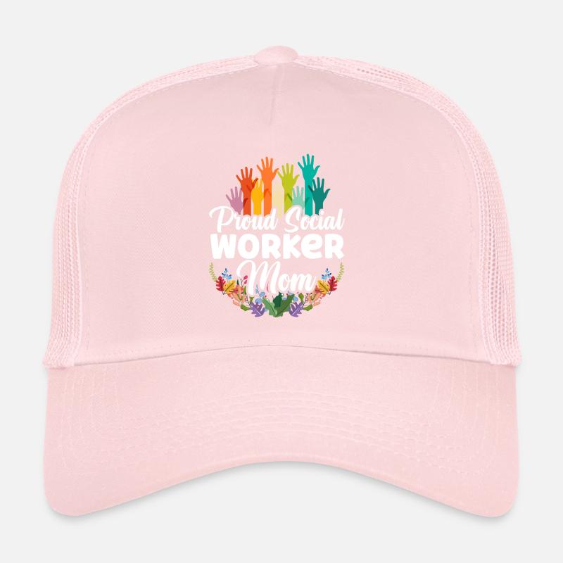 School Social Work Month Hands Trucker Cap