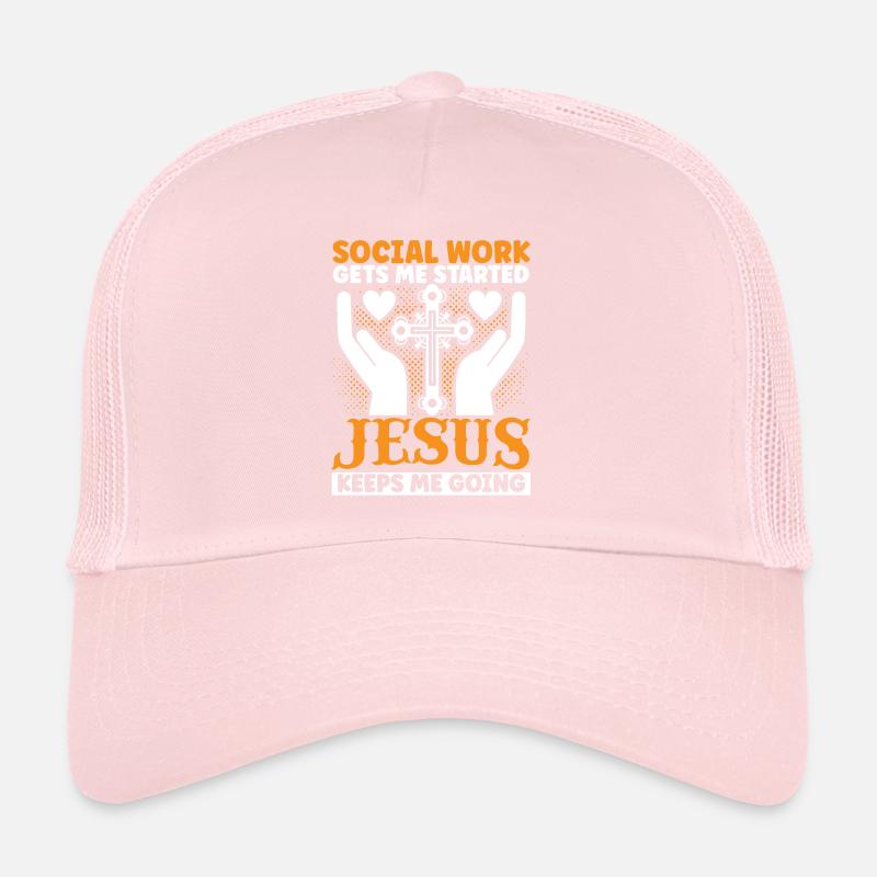 Mains du Mois du travail social à l’école Casquette trucker 