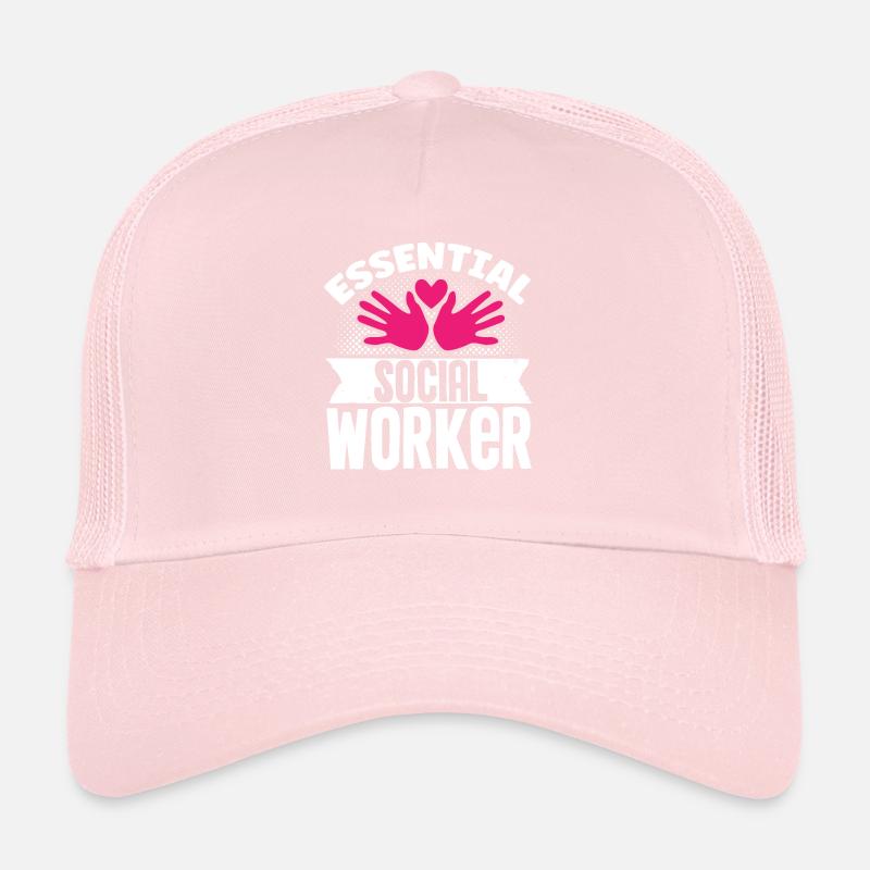Mains du Mois du travail social à l’école Casquette trucker 