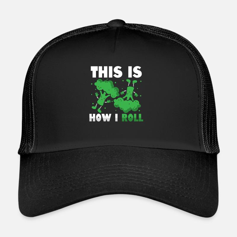 Funny How I Roll Broccoli Trucker Cap