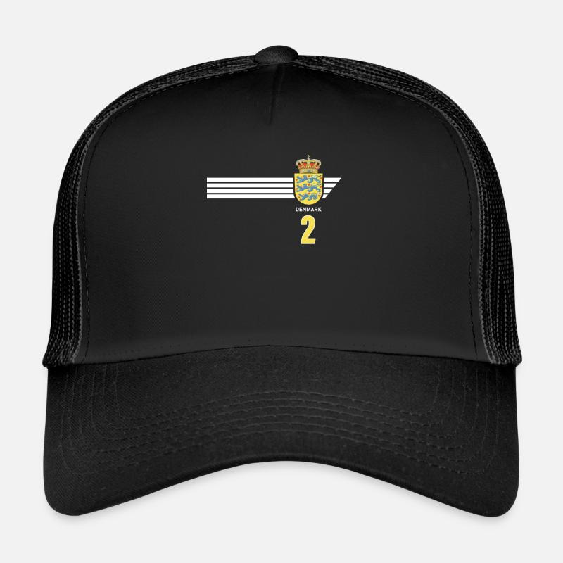 Danemark Football Armoiries danoises Drapeau Dynamite Casquette trucker 