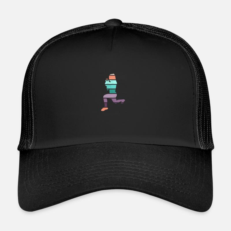 Retro HIIT - Trucker Cap - Schwarz/Schwarz