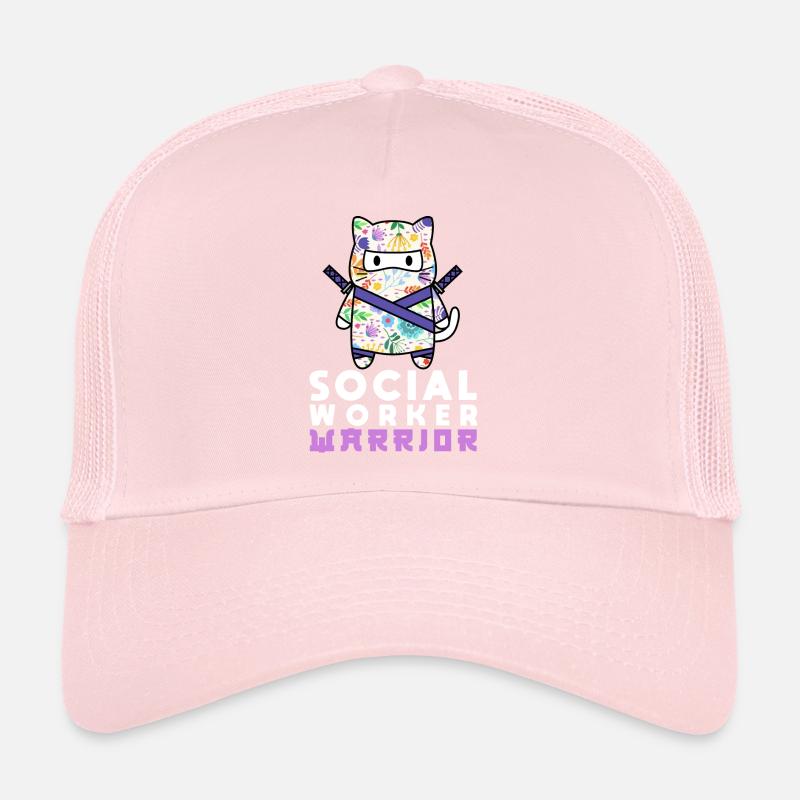 Mois du travail social à l’école Chat Casquette trucker 