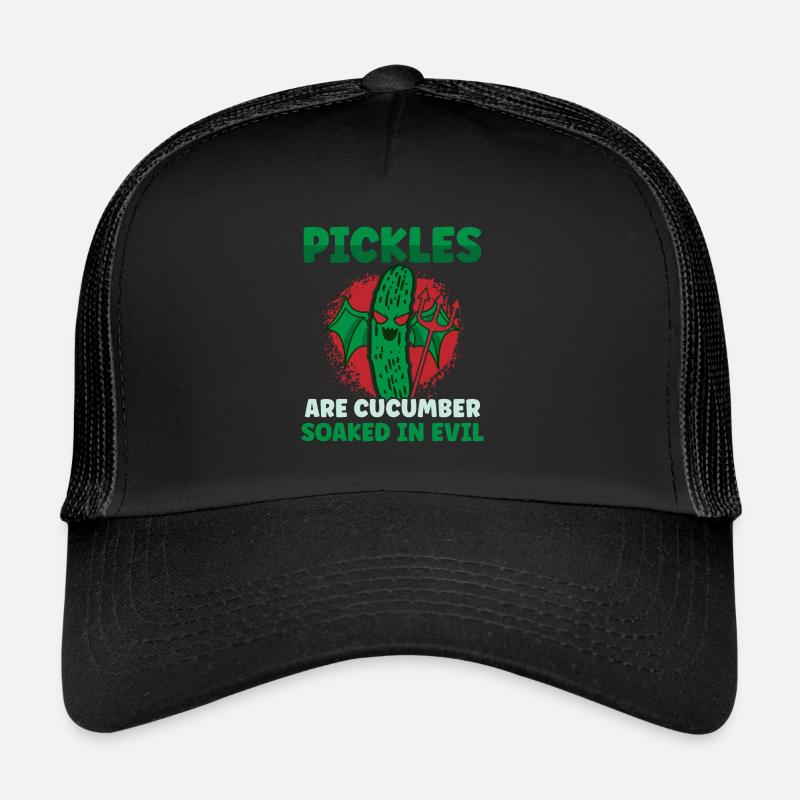 Funny Pickles Are Cucumbers Trucker Cap