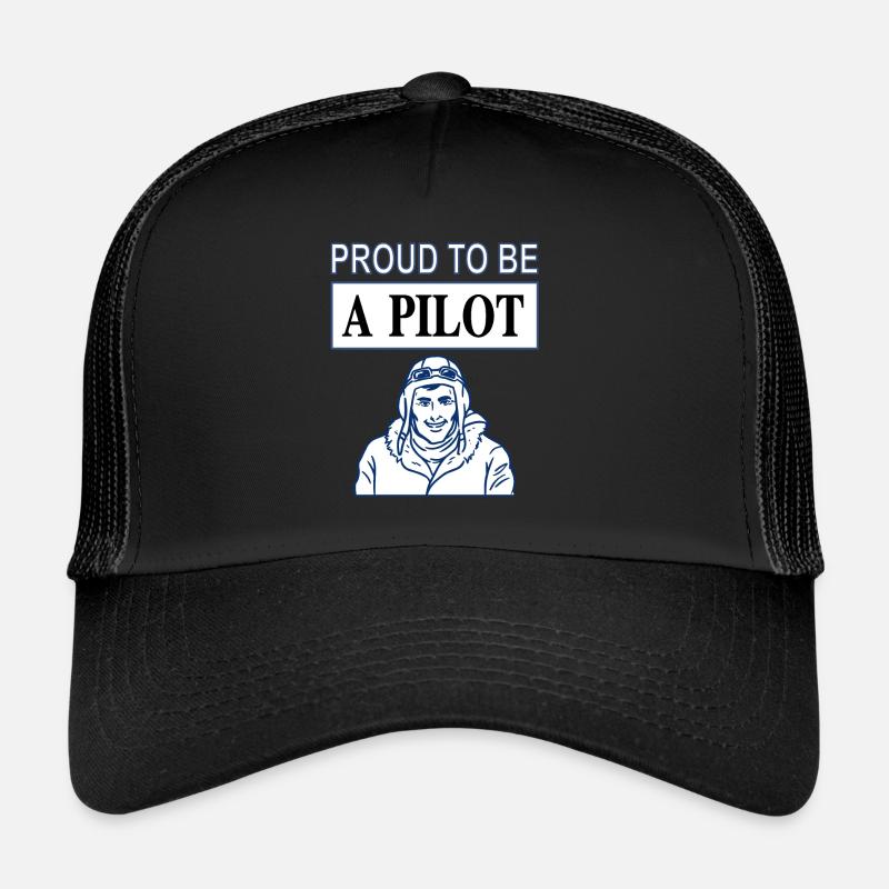 Pilot Fighter Jet Pilot Jet Airplane Gift Fly Trucker Cap