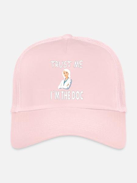 Médecin Infirmière Étude Médecine Cadeau - Casquette trucker  - rose pâle - Devant