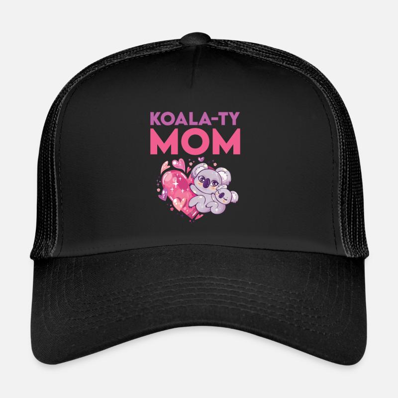 Pun Koala Koalaty Mom Trucker Cap