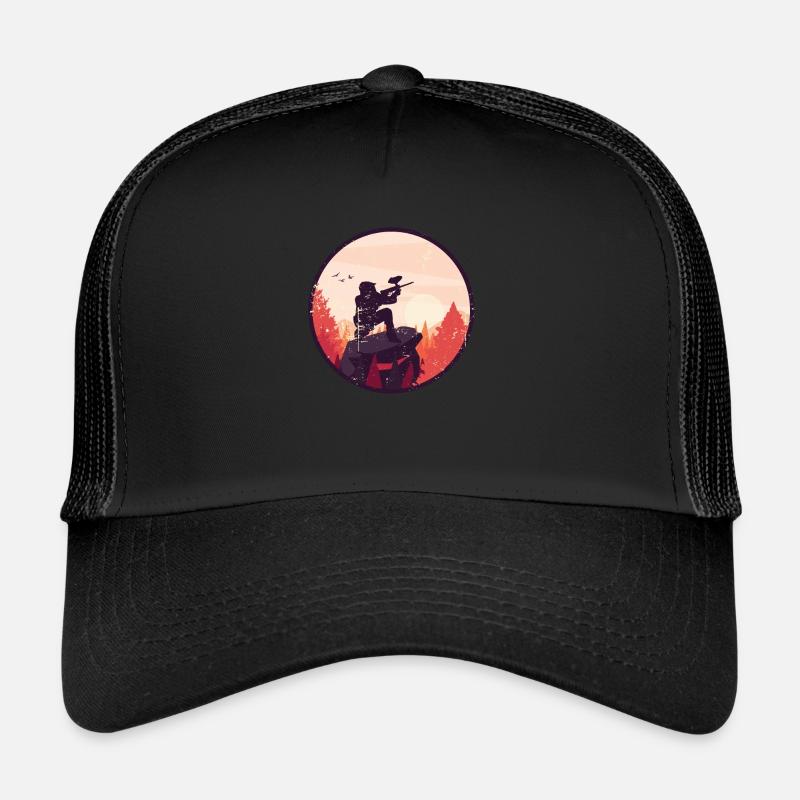 Paintball Paintball Player Trucker Cap