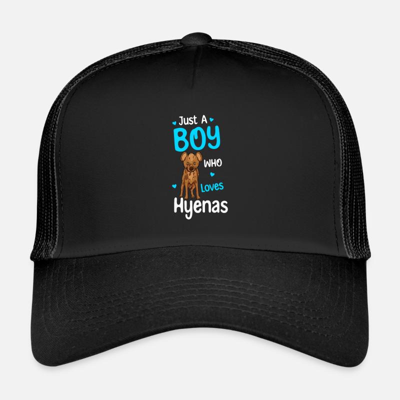 Juste un garçon qui aime les hyènes Casquette trucker 