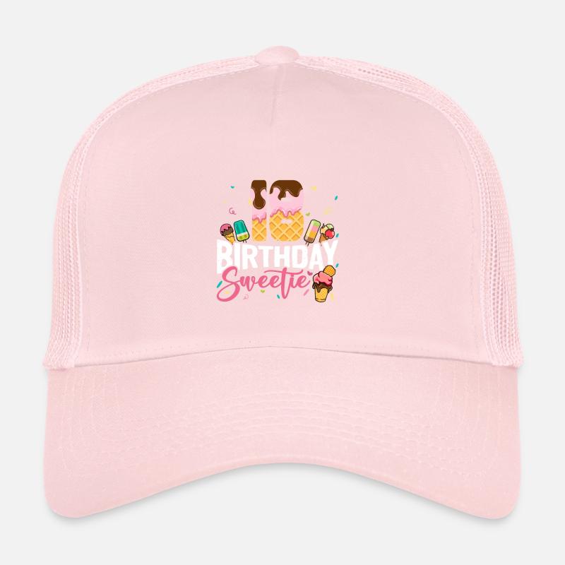 18 Jahre Alt 18. Geburtstag Eiscreme Eis Essen Trucker Cap