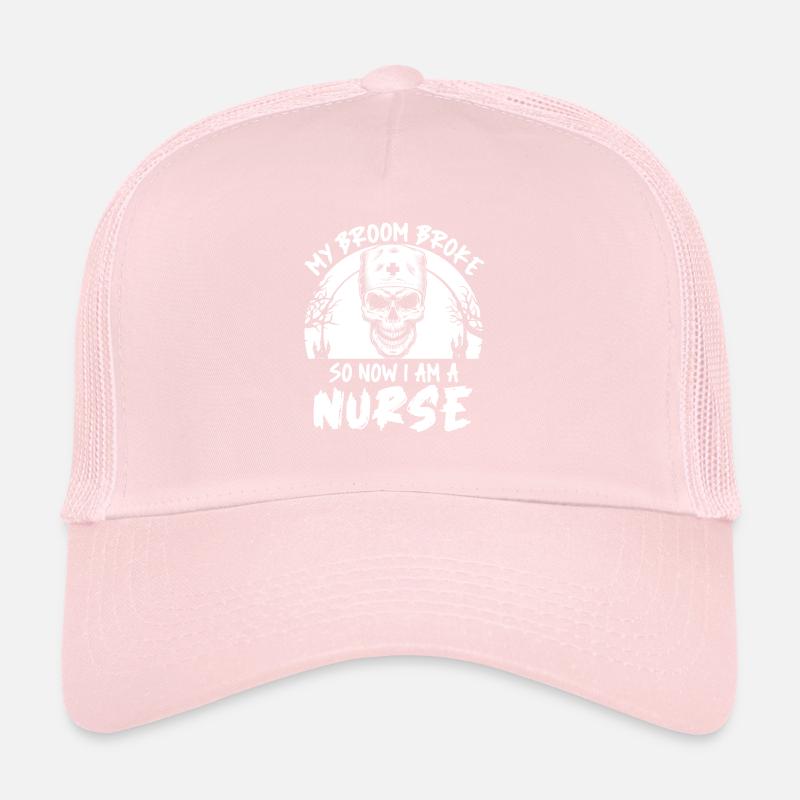 Halloween Schädel-Krankenschwester Trucker Cap