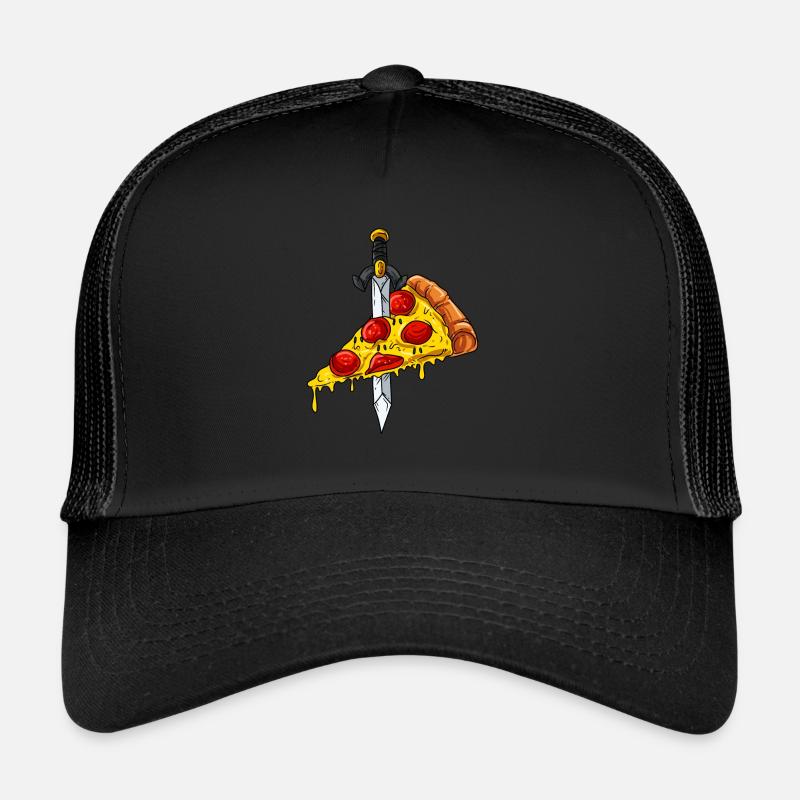 Pizza - Trucker Cap - Schwarz/Schwarz