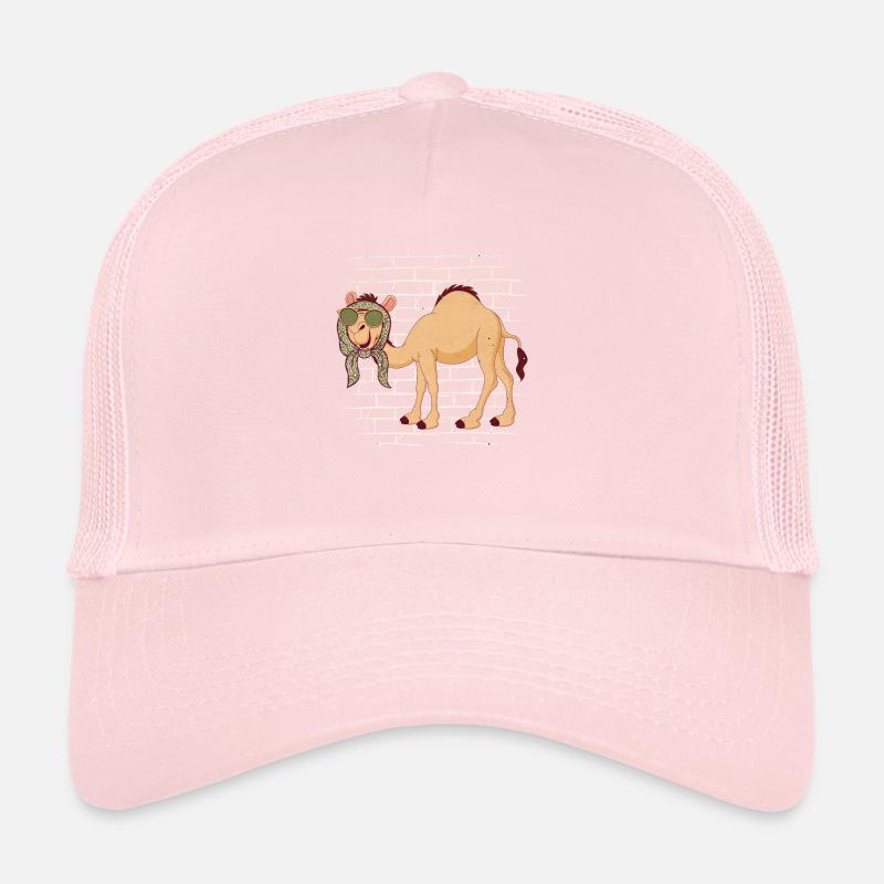 Camel Sunglasses Scarf Trucker Cap