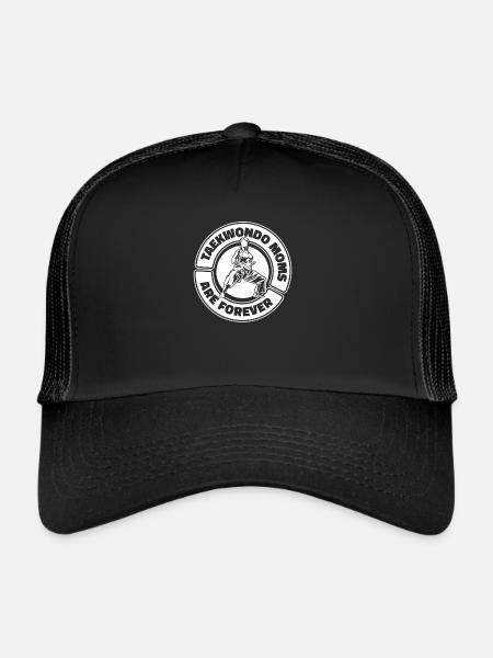 Taekwondo Mama - Casquette trucker  - noir/noir - Devant