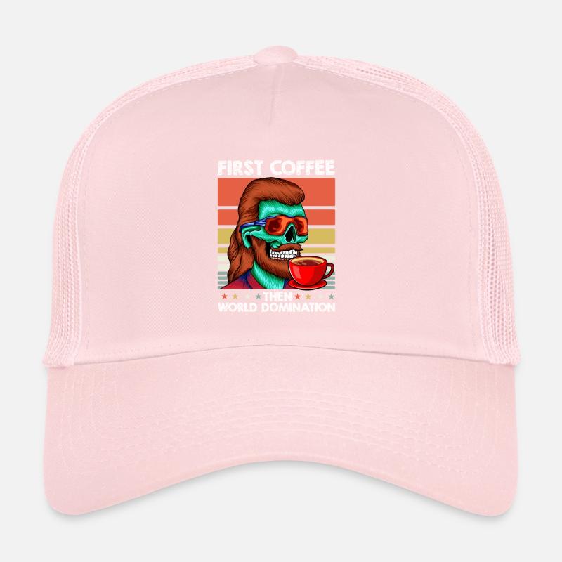 Vokuhila Schädelkaffee Trucker Cap