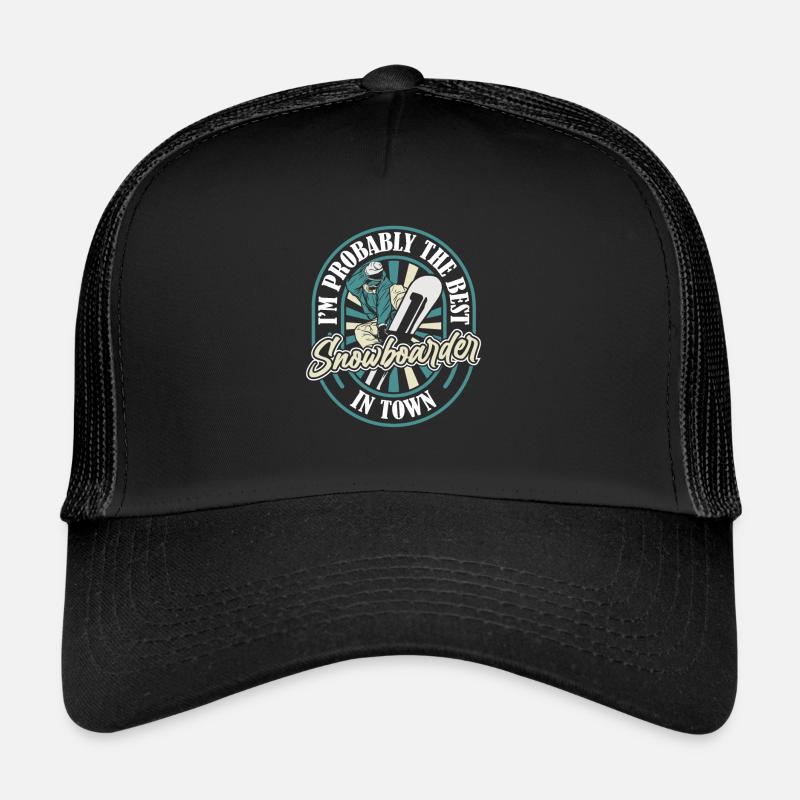 Snowboard Snowboarder Lustig Trucker Cap