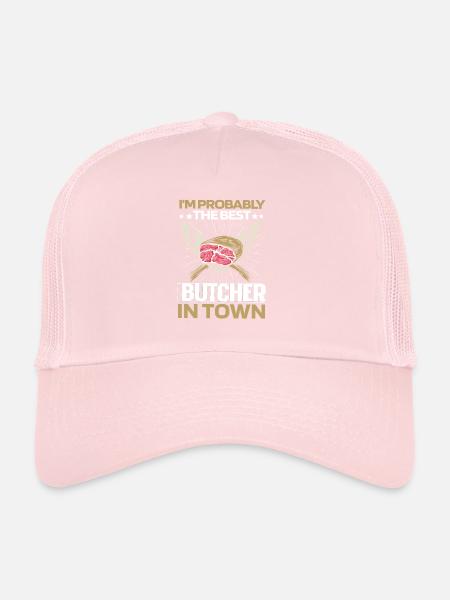 Butcher Butcher Butcher Knives - Trucker Cap - pale pink - Front