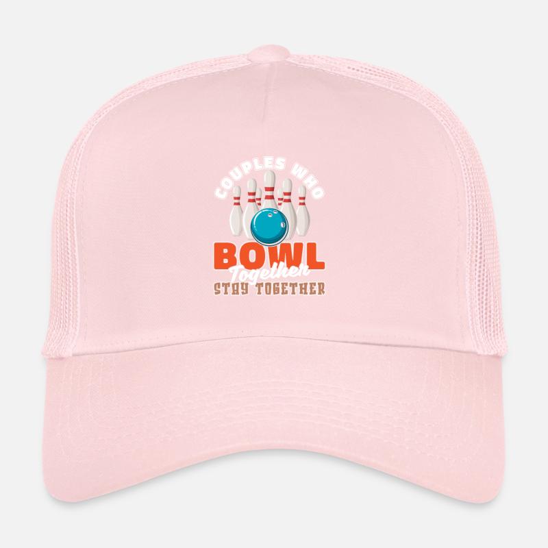 Bowling Bowling Bowler Pair Trucker Cap