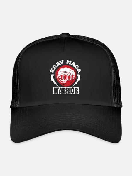 Krav Maga Apparel Israeli Self - Trucker Cap - black/black - Front