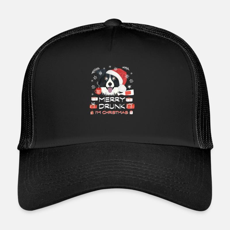 Border Collie Weihnachtsmarkt Trucker Cap