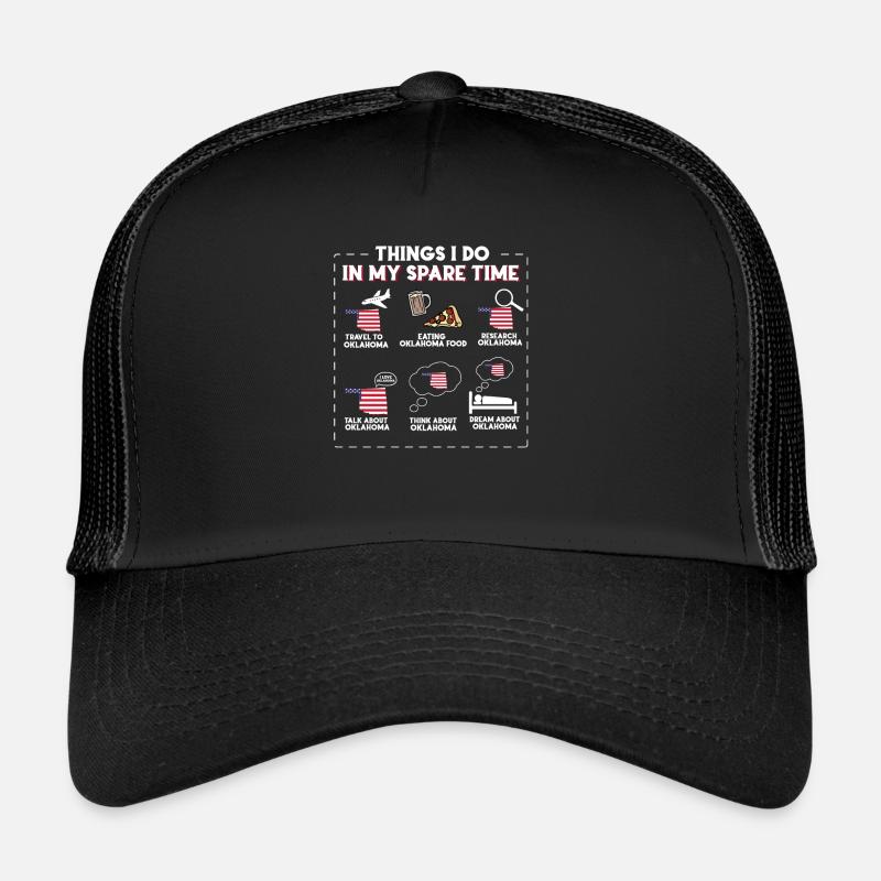 Oklahoma - Trucker Cap - Schwarz/Schwarz