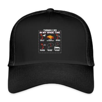 Vietnam - Casquette trucker  - noir/noir - Devant