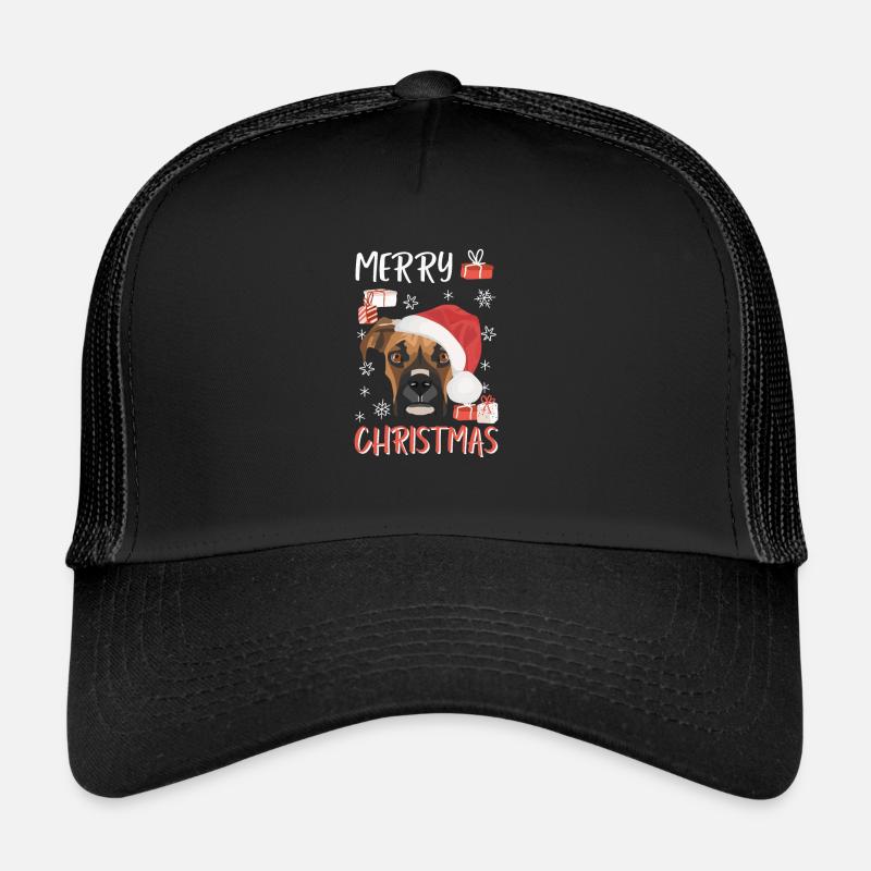 Boxer Joyeux Noël - Casquette trucker - noir/noir